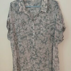 EUC CLOTH AND STONE ANTHOPOLOGIE SZ 1X BLUE/WHITE